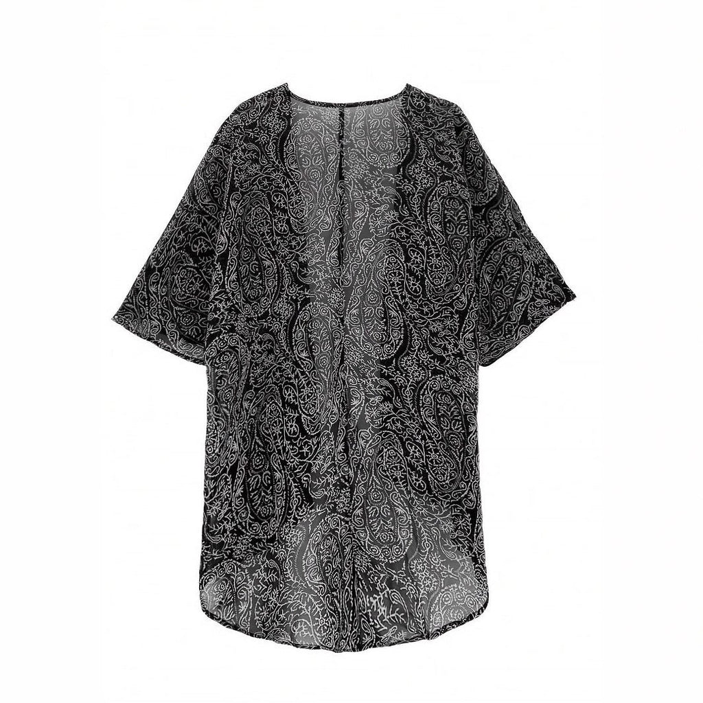 Women's casual kaftan jacket in a modern ethnic design, size Valenzora