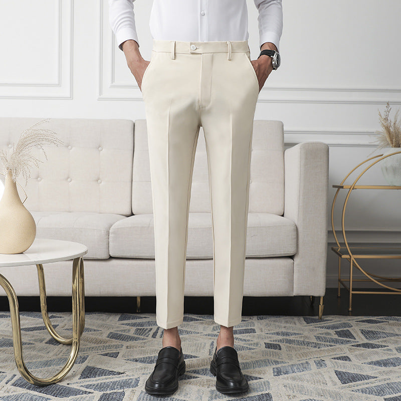 Valenzora | Classic Slim Fit Trousers for Men