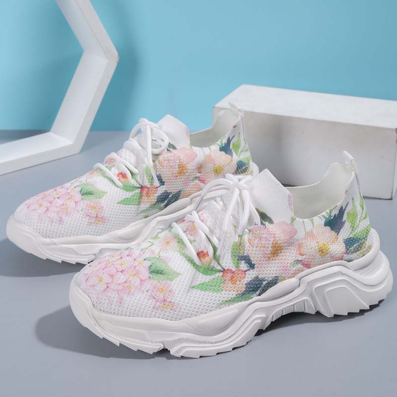 Valenzora | Sneakers für Damen mit weitläufigem Blumenmuster