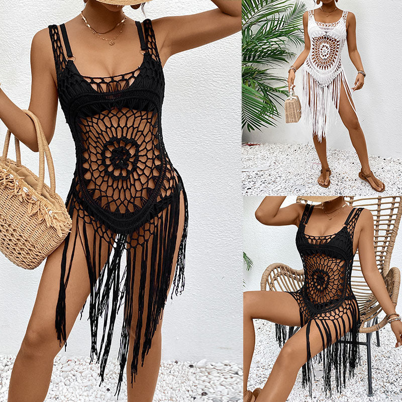 Damen-Boho-Strandkleid aus Makramee Drune