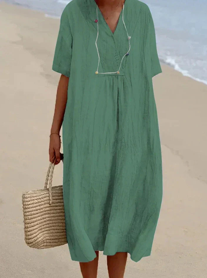 Valenzora | Cotton-linen dress