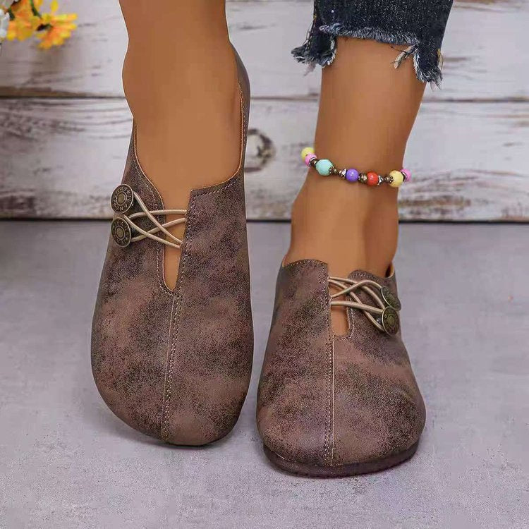 Women's comfortable and stylish slippers with decorative lacing details, size [size missing]