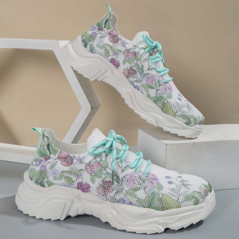 Valenzora | Sneakers für Damen mit weitläufigem Blumenmuster