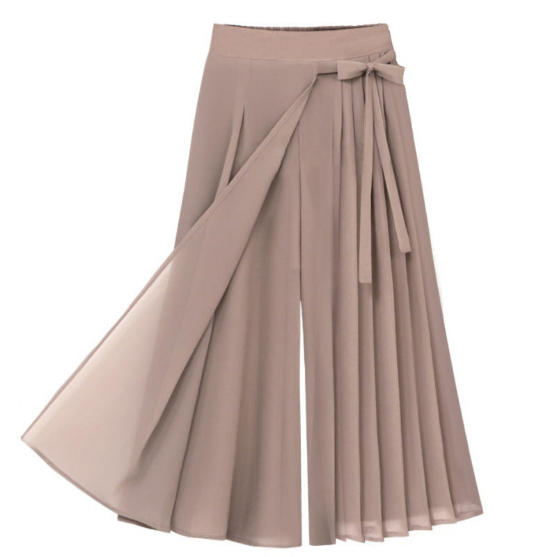 Damen-Faltenrock mit Taillenbund und eleganter Raffung, Größe