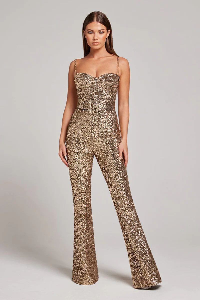 Valenzora | Glittering Sequin Jumpsuit for Women