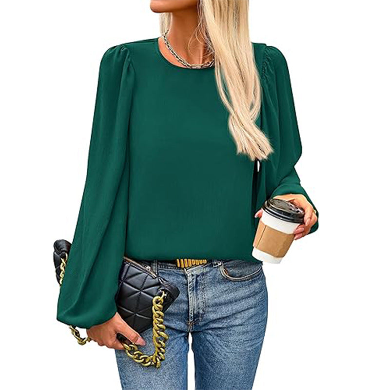 Damenbluse mit Flügelärmeln und eleganten Puffärmeln, Größe [Größe fehlt]