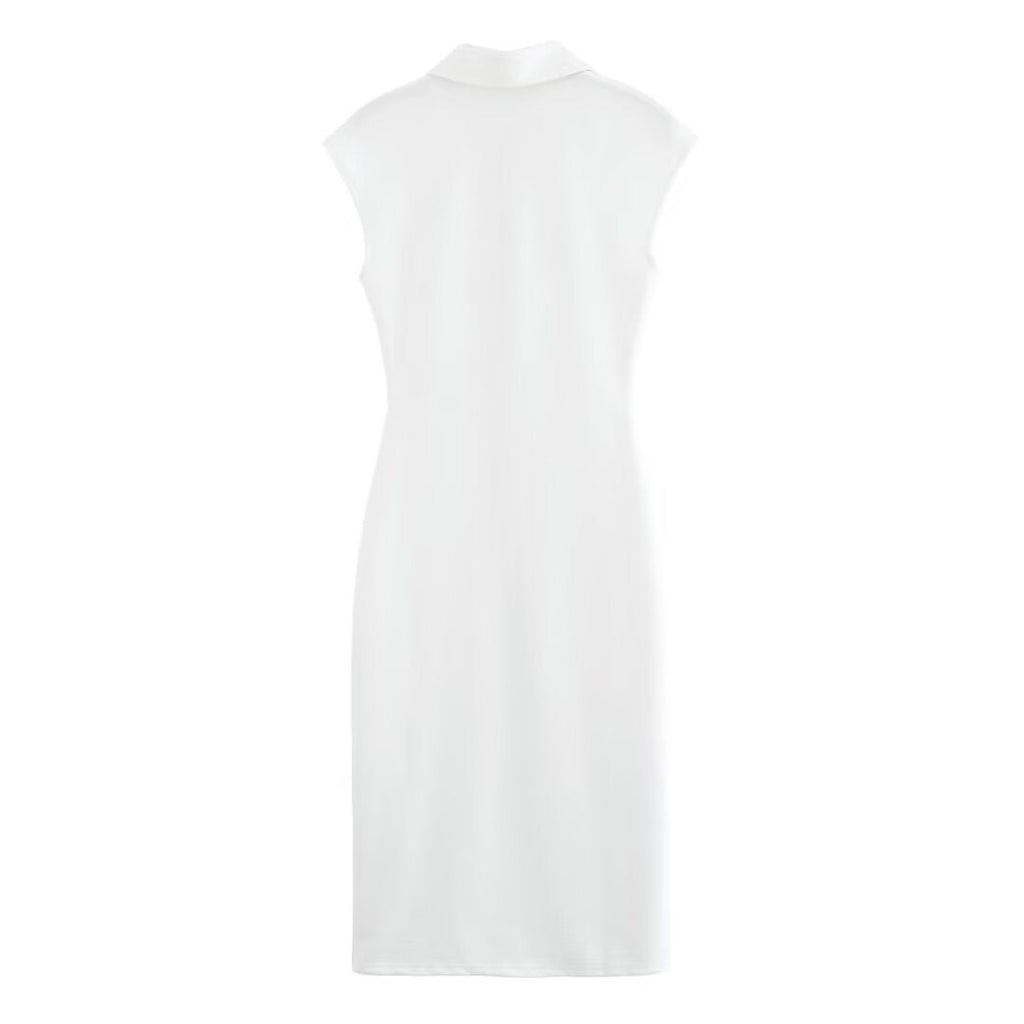 Ladies' Shirt Dress with Elegant Button Details and Stylish Cut Drune