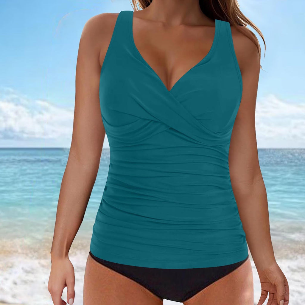 Valenzora | Tankini-Set mit Bauchkontrolle, Haken-Design und Print