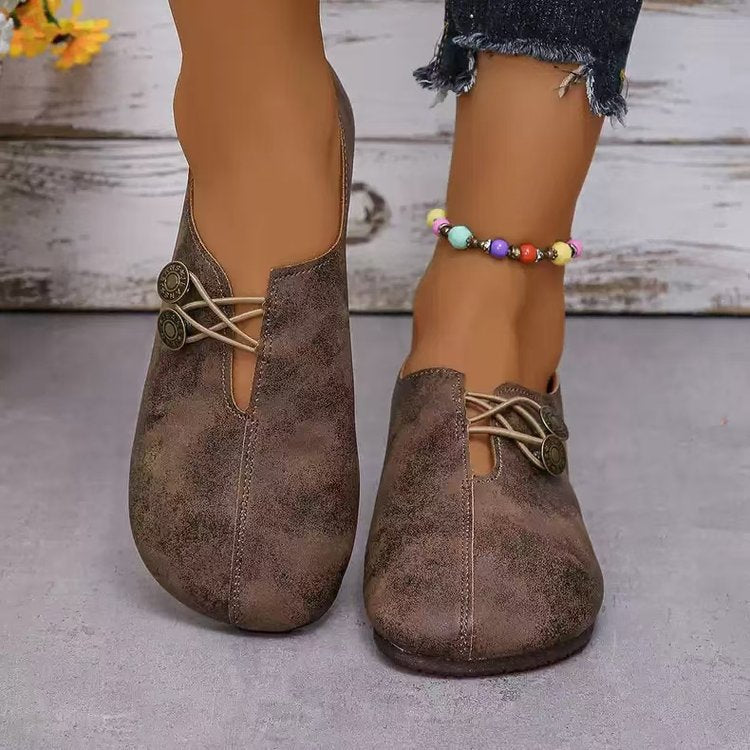 Women's comfortable and stylish slippers with decorative lacing details, size [size missing]
