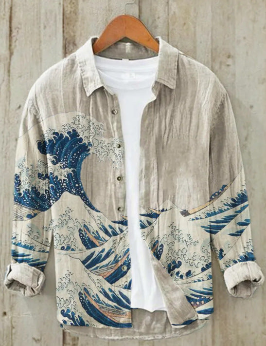 Valenzora | Japanese shirt made of linen blend