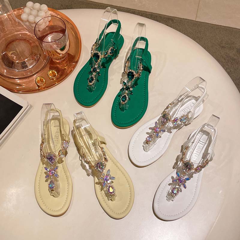Valenzora | Glitzernde Sandalen mit Strass