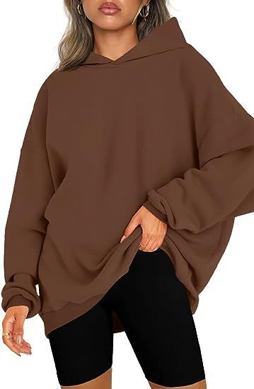 Damen-Oversize-Hoodie mit Seitenschlitzen, Größe