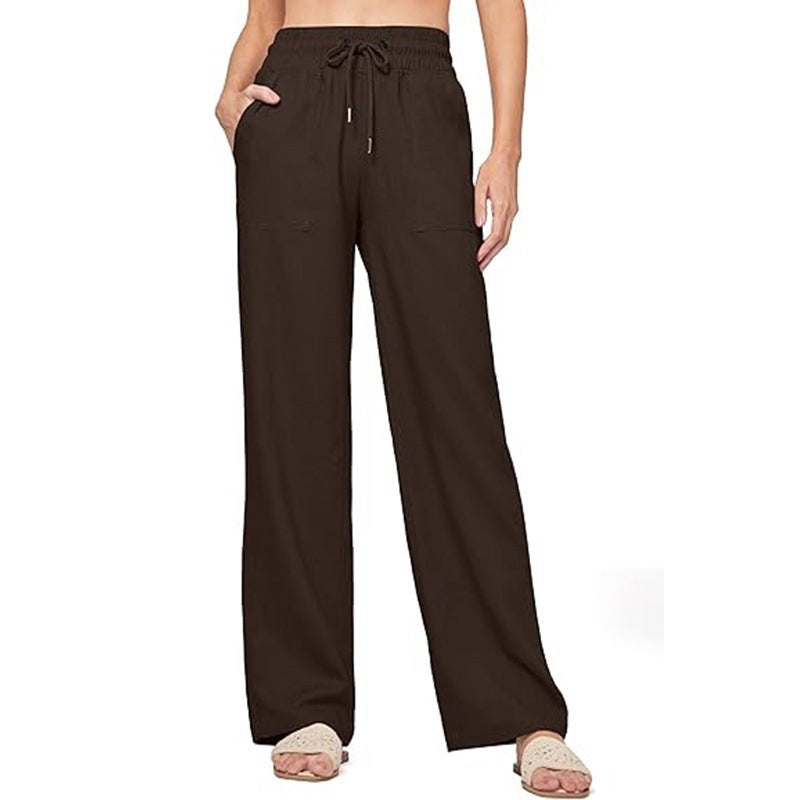 Damen bequeme weite Sommerhose Größe