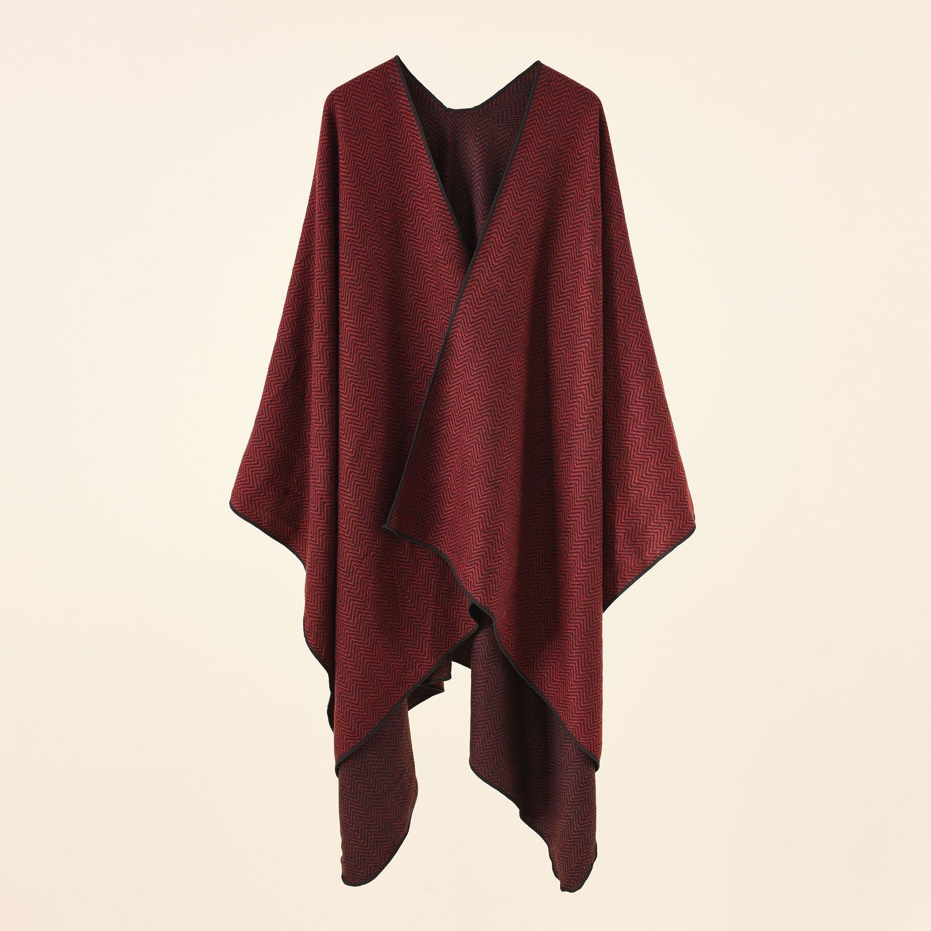 Women's elegant wrap jacket made of high-quality fabric with a modern herringbone pattern, size [size missing]