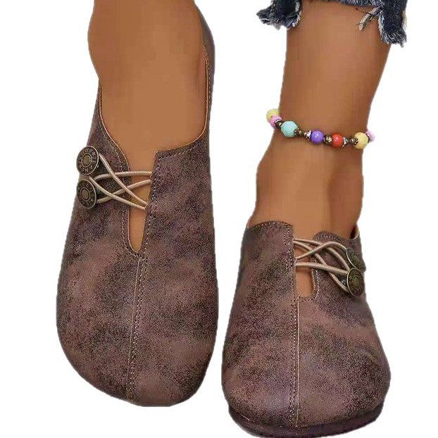 Women's comfortable and stylish slippers with decorative lacing details, size [size missing]