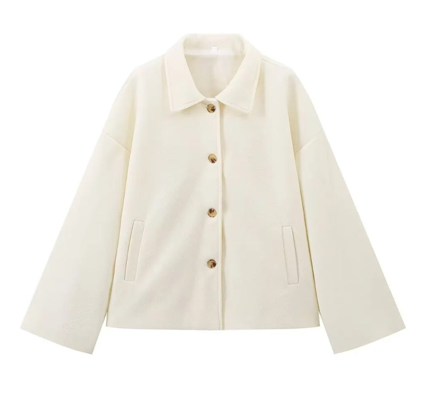 Women's casual oversized jacket made of high-quality fleece, size