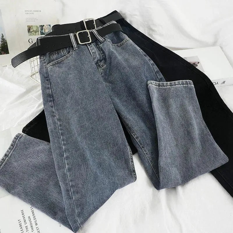 Valenzora | Women's high-waisted jeans straight