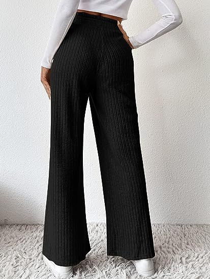 Valenzora | Loosely knitted long trousers