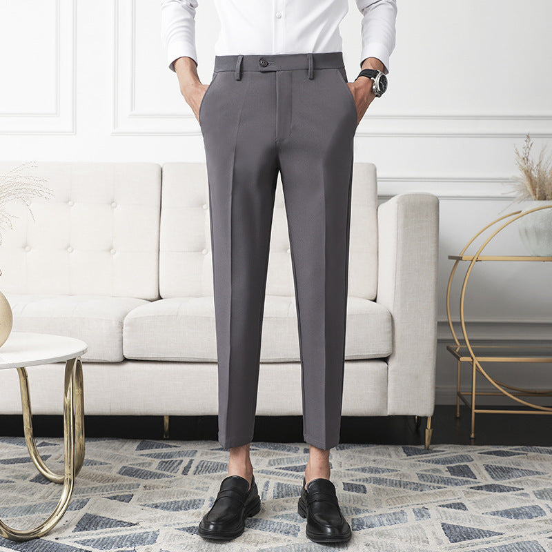 Valenzora | Classic Slim Fit Trousers for Men