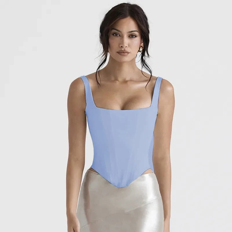 Valenzora | Fairy Pink Satin Longline Corset