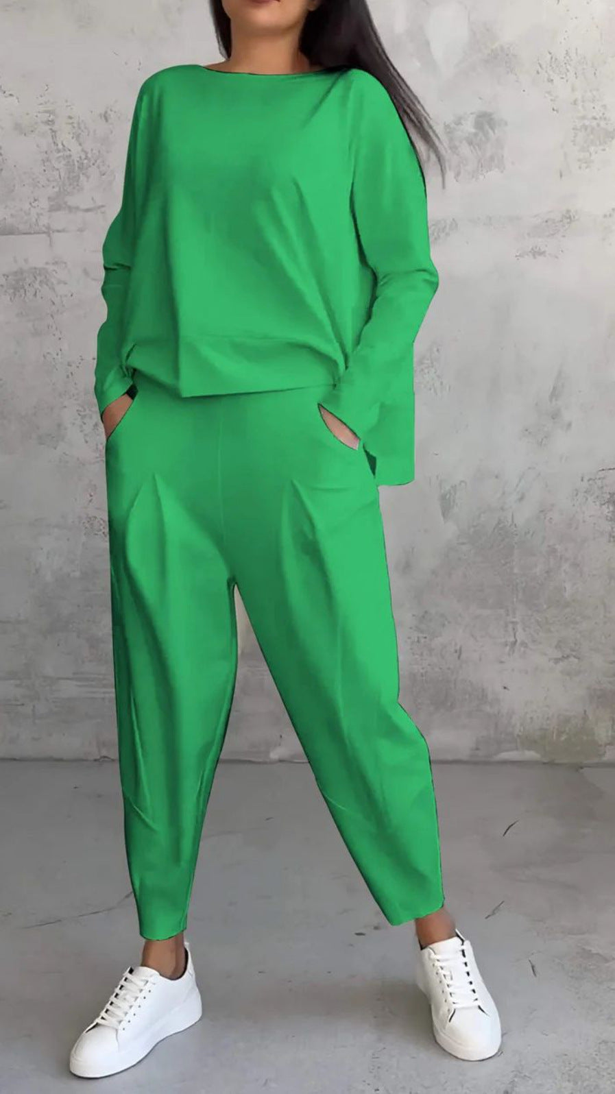 Women's casual two-piece set made of high-quality fabric, size