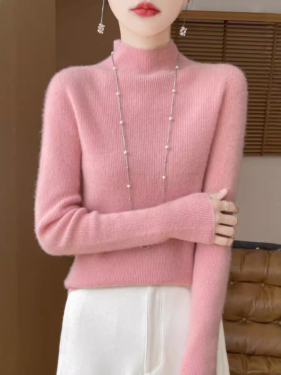 Valenzora | Eleganter, bestickter floraler Strickpullover für Damen