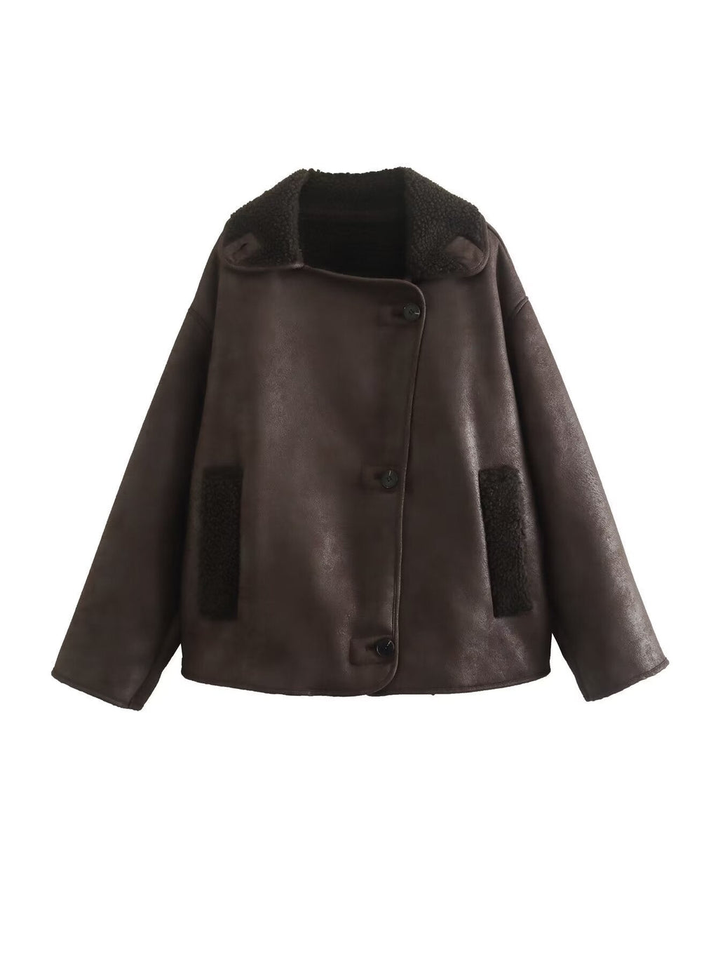 Valenzora | Klassische Kurze Lederjacke für Damen