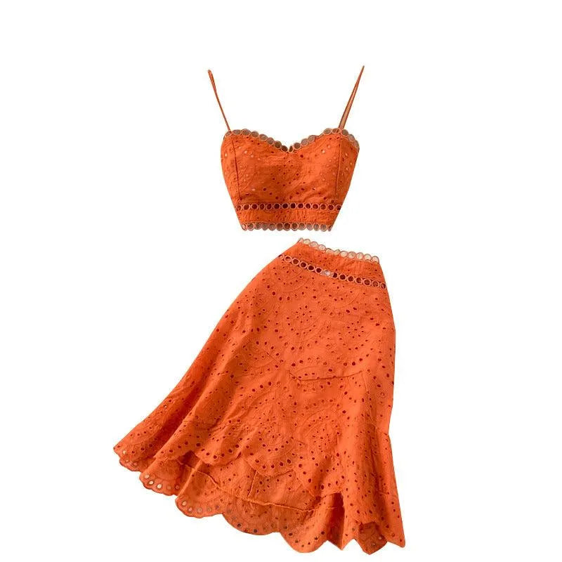 Valenzora | Top and skirt with ruffles