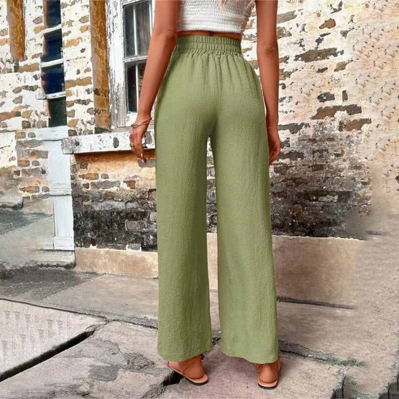 Valenzora | Colorful, airy summer trousers for women with wide legs