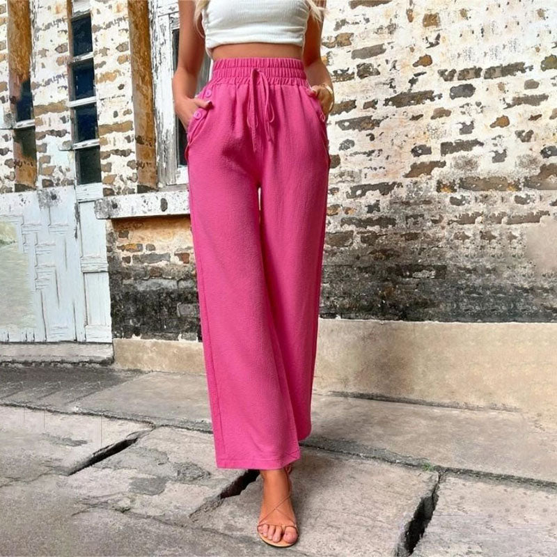 Valenzora | Colorful, airy summer trousers for women with wide legs