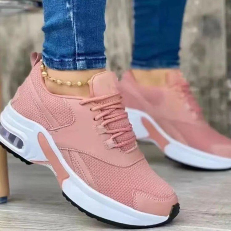Women's sporty sneakers with breathable mesh upper and cushioned sole, size Valenzora