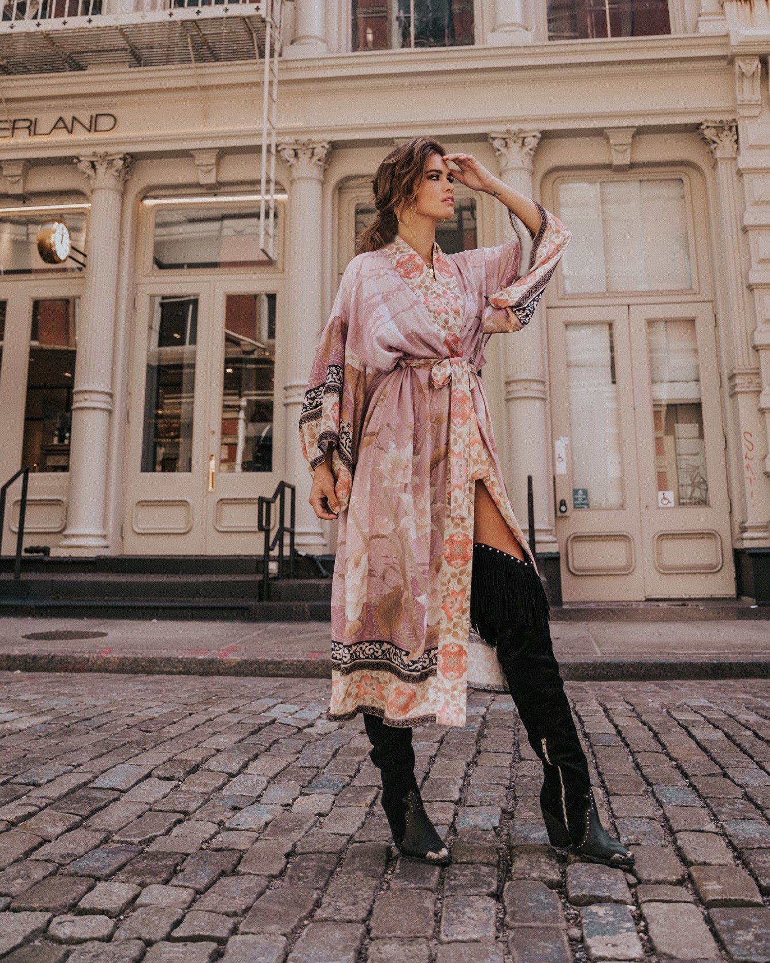 Women's beach robe in a luxurious and artistic design Valenzora