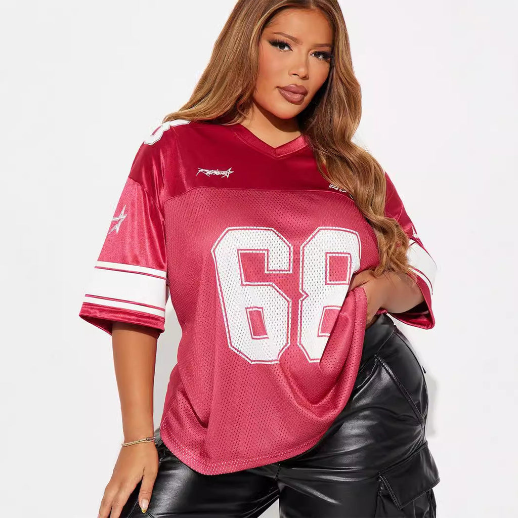 Valenzora | Lässiges sportliches Kurzarm-T-Shirt aus Jersey