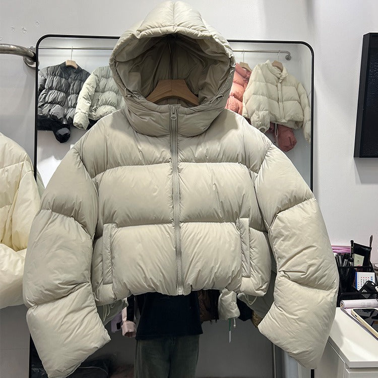 Valenzora | Fashionable short women's jacket with hood and padded cotton lining