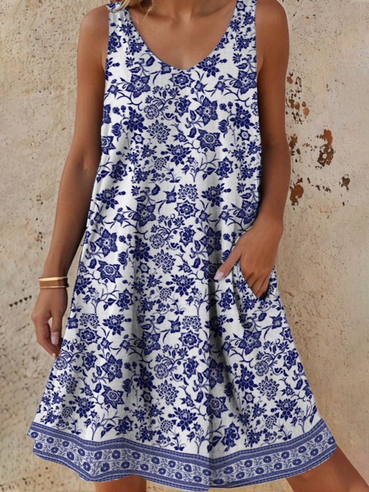 Women's casual dress with relaxed fit and floral design Drune