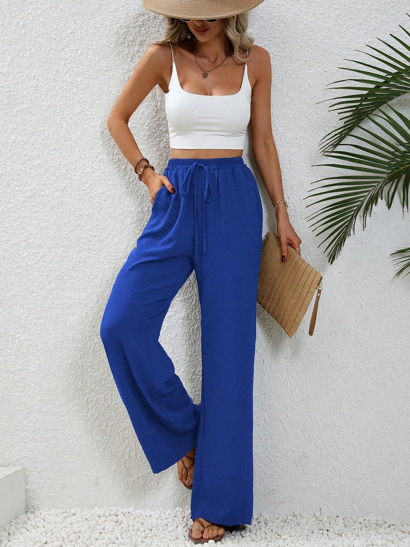 Valenzora | Casual linen summer trousers for women