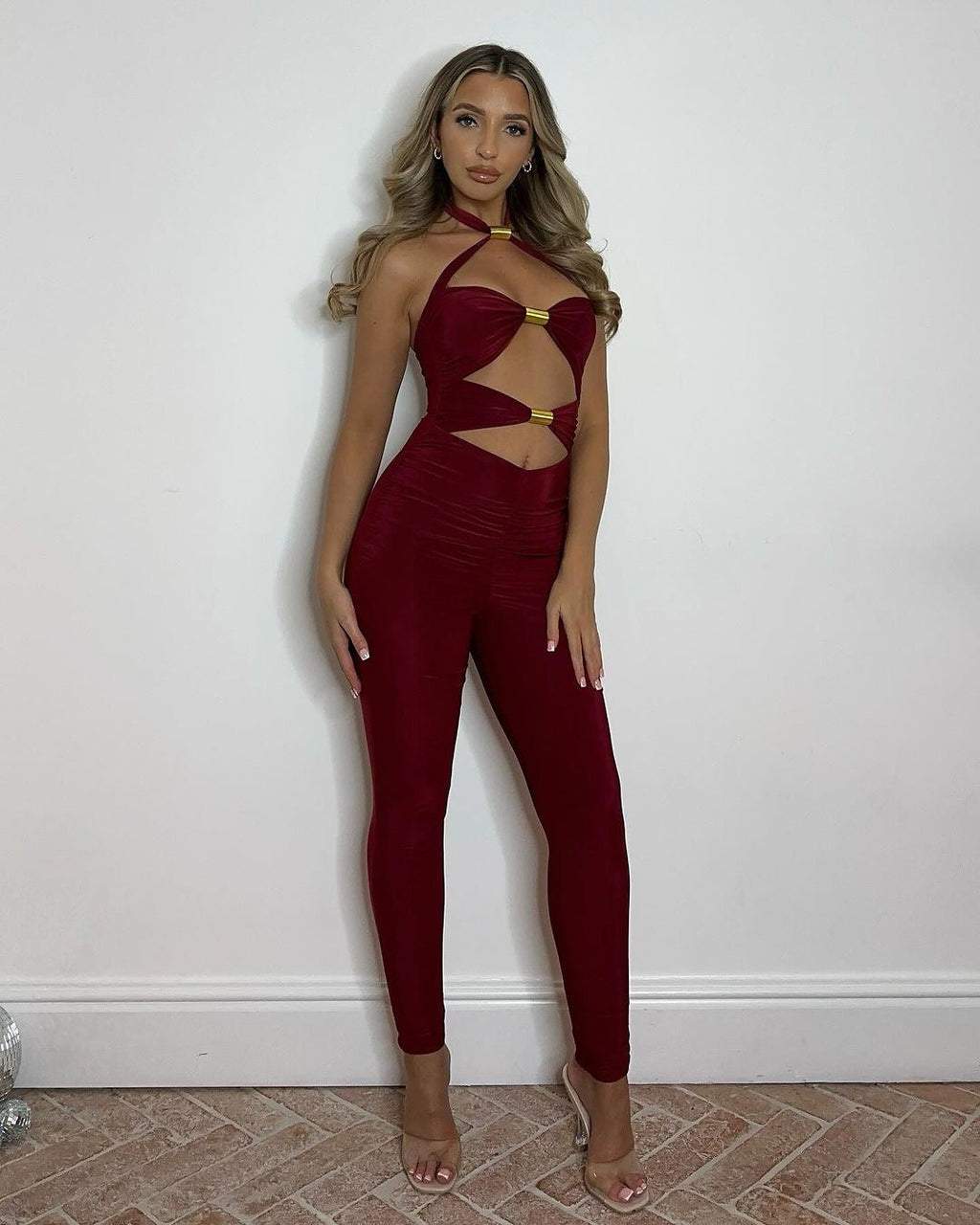 Valenzora | Lace-up Hollow Long Pants Overall