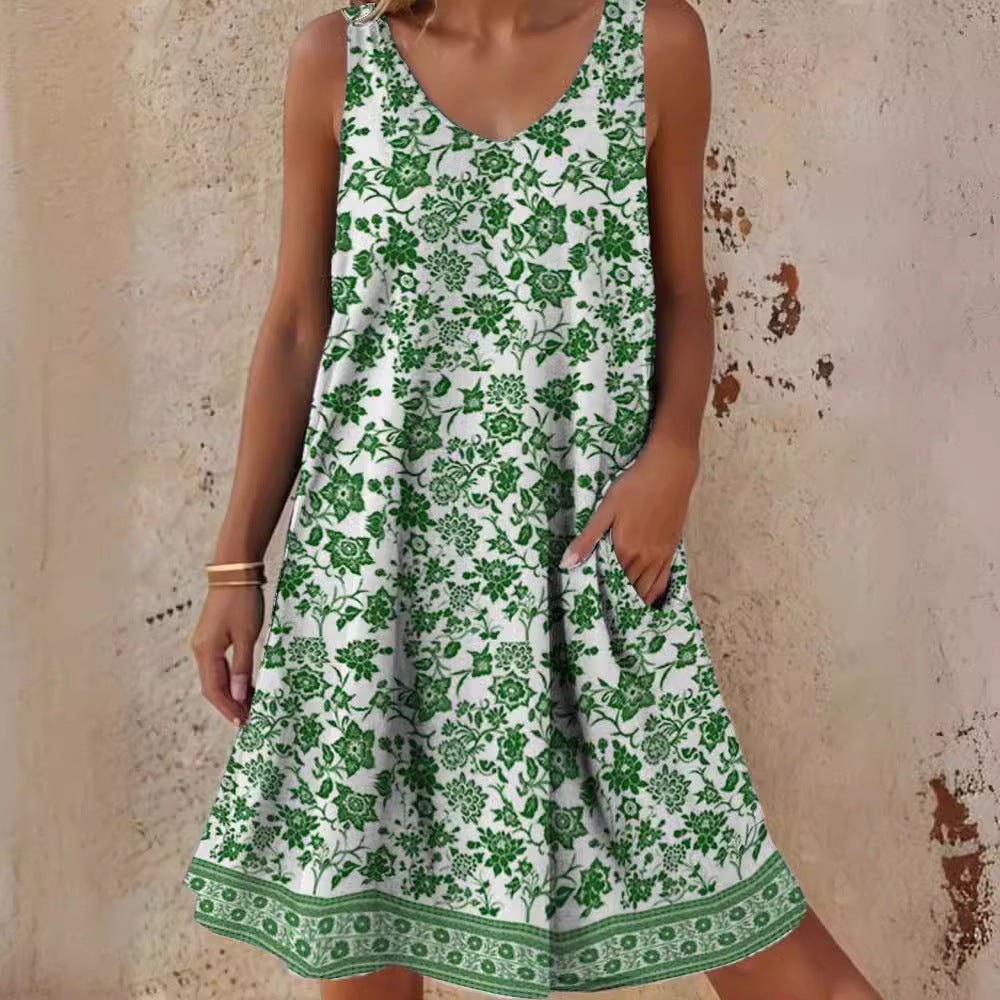 Women's casual dress with relaxed fit and floral design Drune
