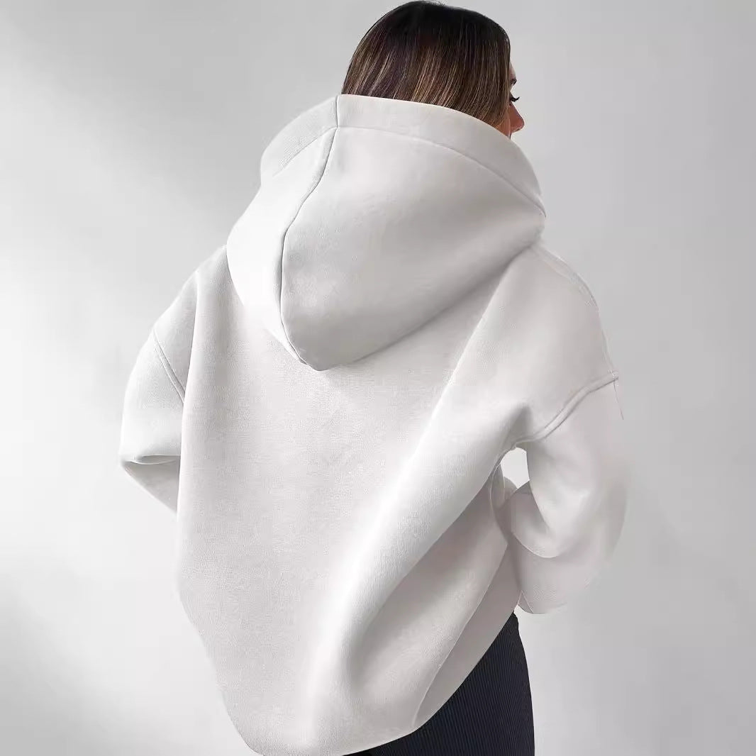 Women's Oversized Hoodie with Kangaroo Pocket, Size