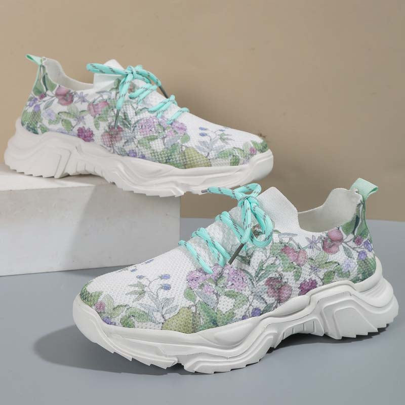 Valenzora | Sneakers für Damen mit weitläufigem Blumenmuster