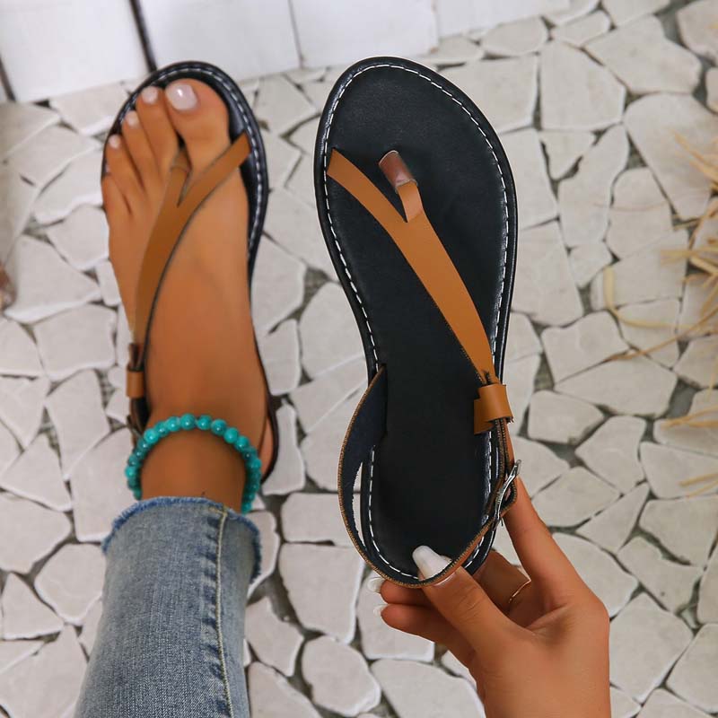 Valenzora | Minimalist Sandals with Buckle for Women