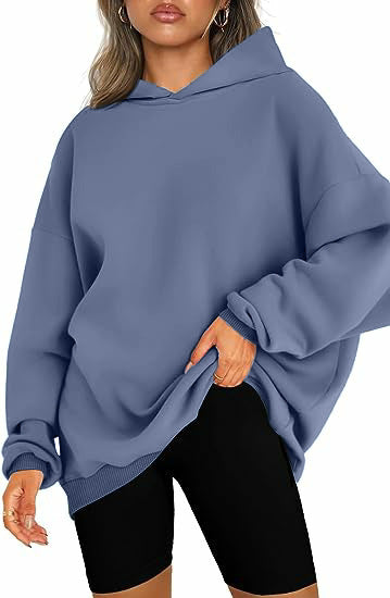 Damen-Oversize-Hoodie mit Seitenschlitzen, Größe