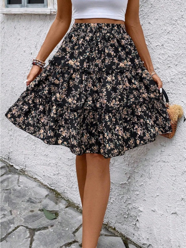 Valenzora | Elegantes elastisches Blumenkleid