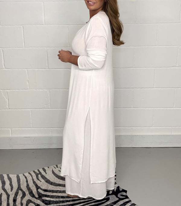 Valenzora | Split Long Top and Pants Set