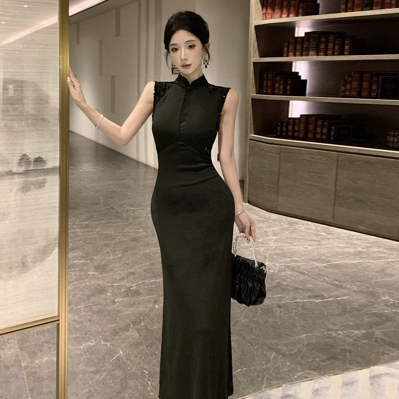 Valenzora | Vintage Elegant Sleeveless Improved Qipao Dress