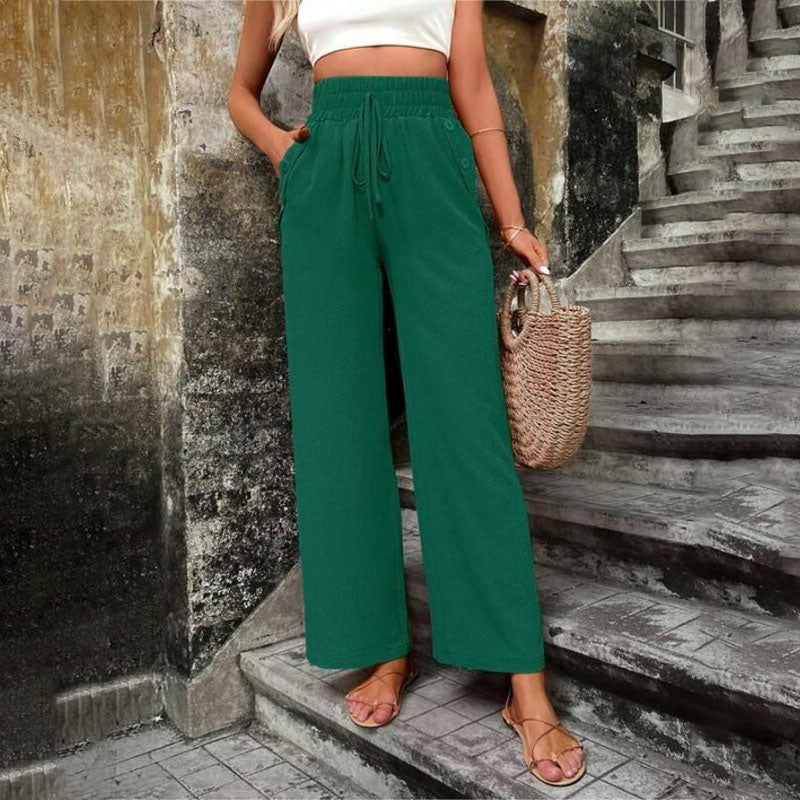 Valenzora | Colorful, airy summer trousers for women with wide legs