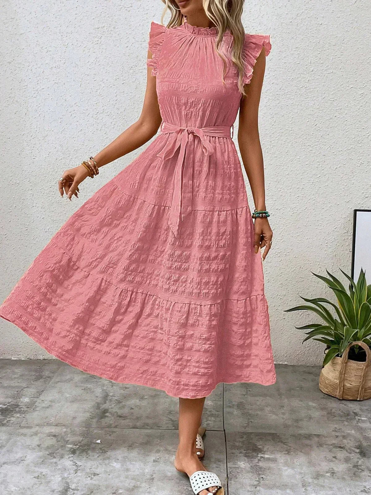 Valenzora | Charmantes Baumwoll-Midikleid