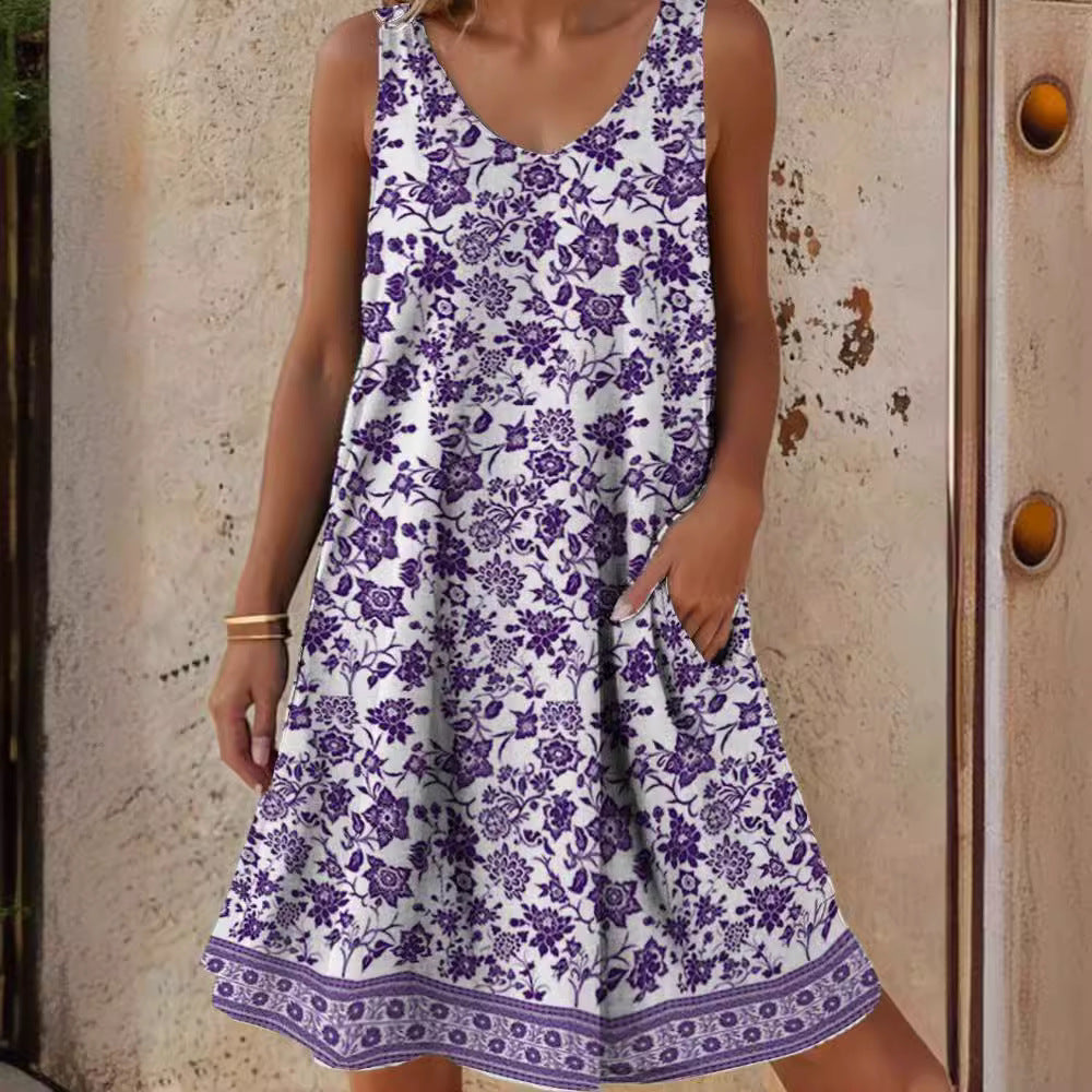Women's casual dress with relaxed fit and floral design Drune