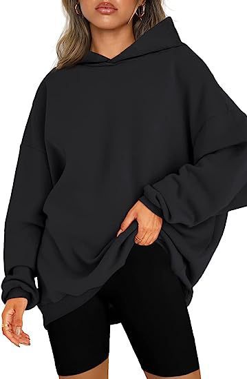 Damen-Oversize-Hoodie mit Seitenschlitzen, Größe