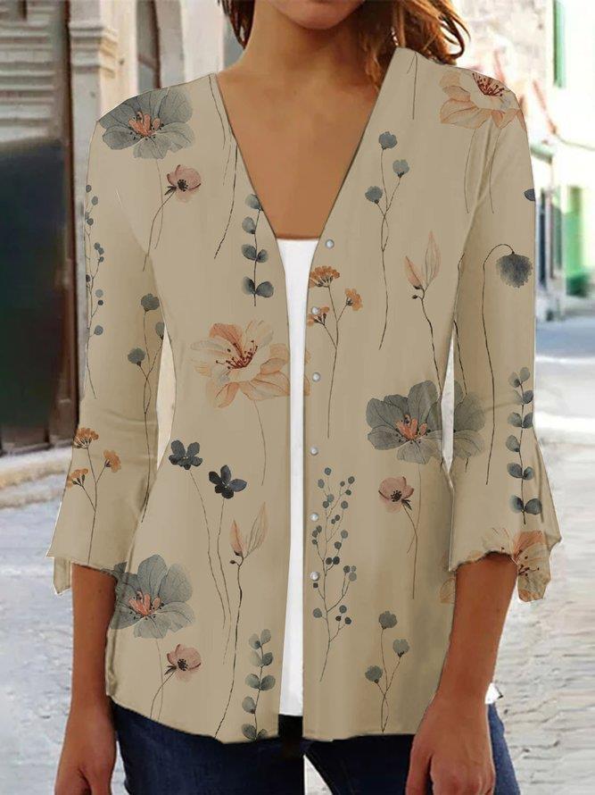 Valenzora | Elegant top with floral pattern